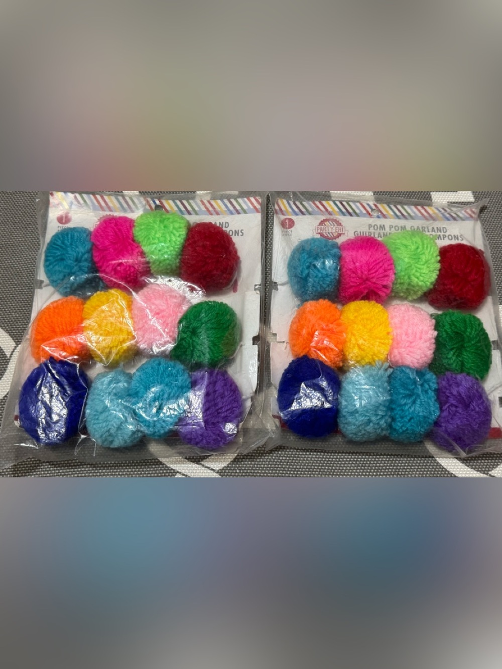 Colorful Pom Pom Garland